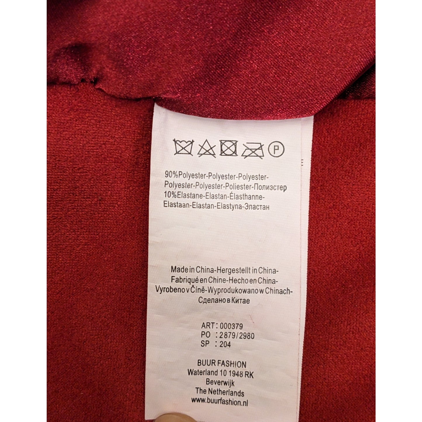 Yest Jacket Womens 10 Red Full Zip Up Stylish Lightweight Outerwear Chic Pockets