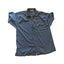 Tommy Bahama Mens Large Short Sleeve Shirt Blue Button Front Cotton Camp Collar