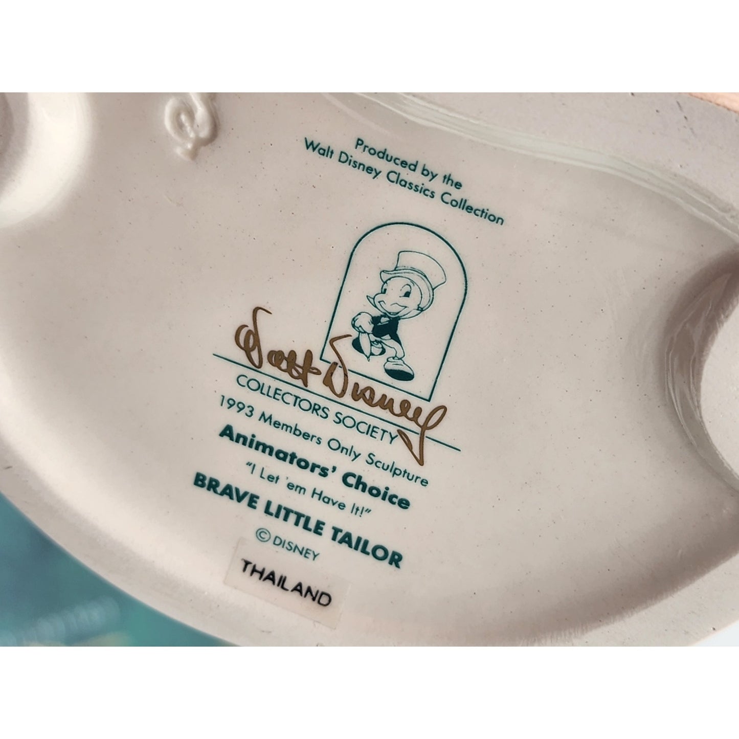 WDCC Mickey Mouse Brave Little Tailor I Let 'em Have It 1993 Members COA Box
