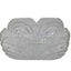 Vintage Glass Square Crystal Dish Flower Petal Centerpiece Serving Bowl Candy