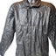 Petroff Leather Jacket Large 52 Zip Crinkle Bomber Vintage Moto Grunge 90s Y2K