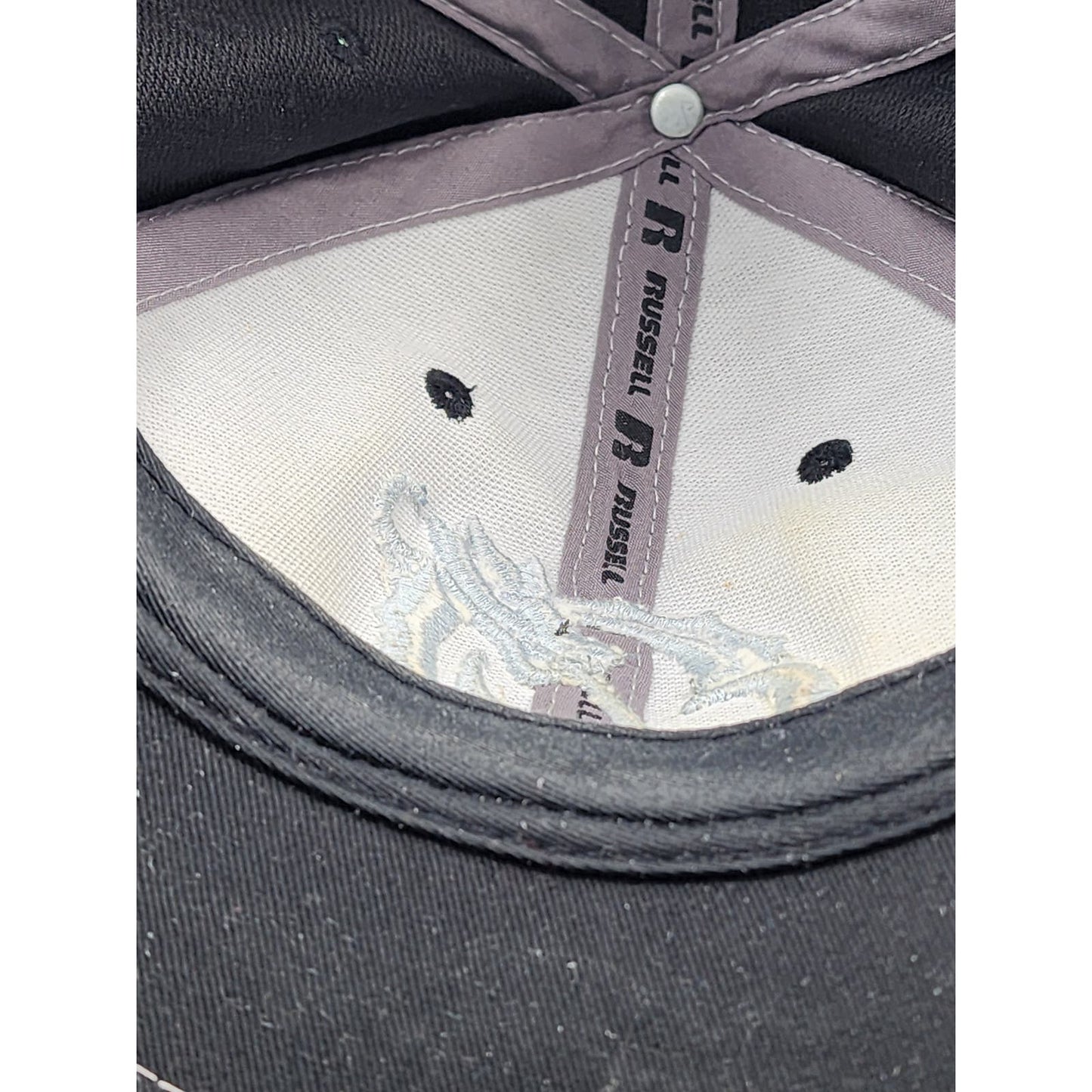 Russell Dragons Hat Black Embroidered Dragon Form Baseball Cap Adjustable