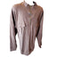 Rustic Ridge Mens Size 2XL Brown Cotton Half Zip Pullover Shirt Button Pockets