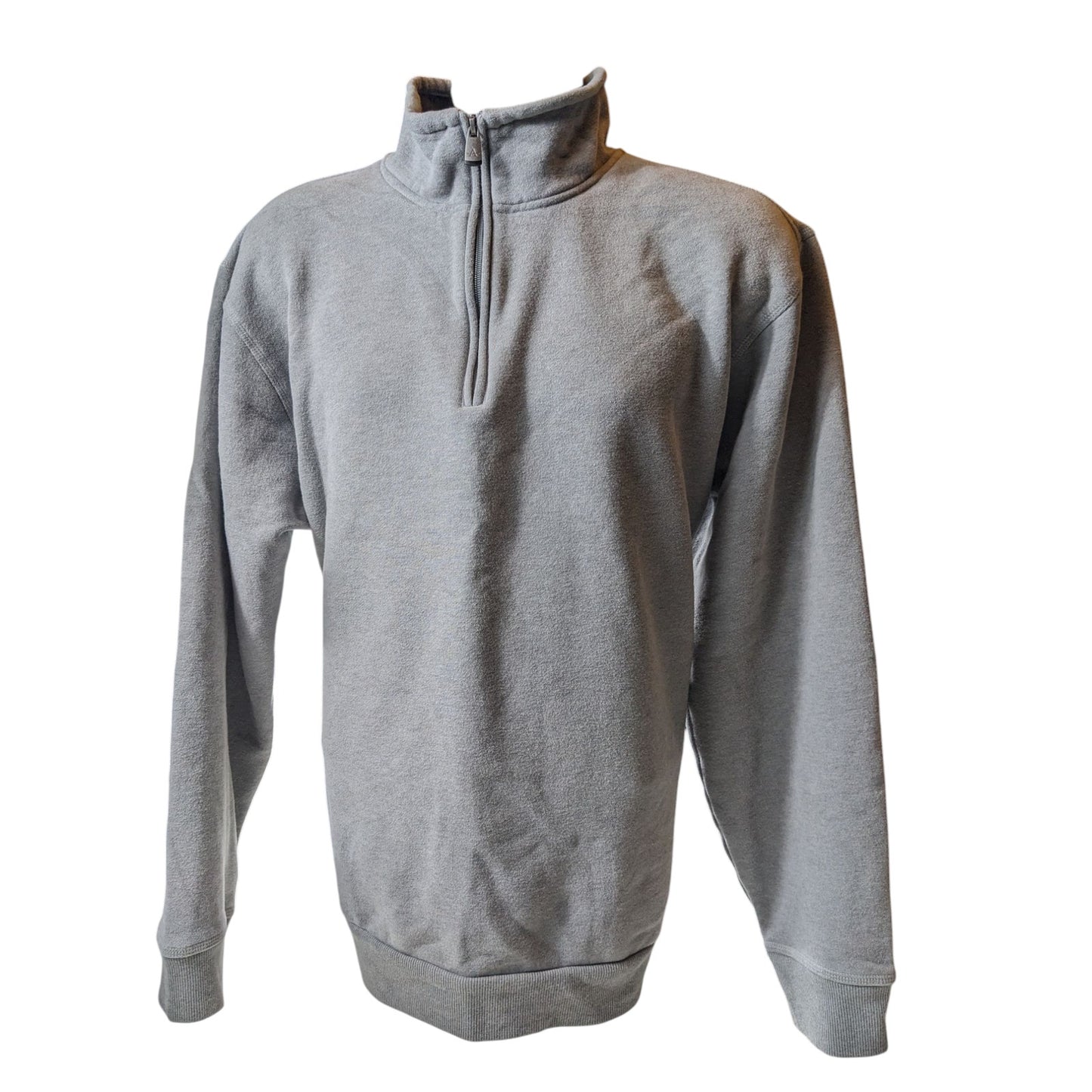 Arrow Sweatshirt Mens XL Quarter Zip Pullover Gray Fleece Lined Casual Classic