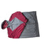 Russell Hoodie Mens 2XL Full Zip Premium Fleece Gray Maroon Hooded Sweatshirt