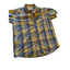 Simms Plaid Fishing Shirt Mens XL Yellow Short Sleeve Casual Outdoor Lightweight