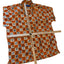 Spirit First Shirt Mens Large Tall Short Sleeve Hawaiian Abstract Bold Orange