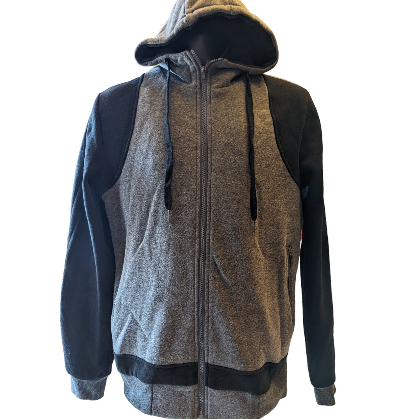 Hemoon Hoodie Sweatshirt Womens Large Men Medium Zip Streetwear Kangaroo Pockets