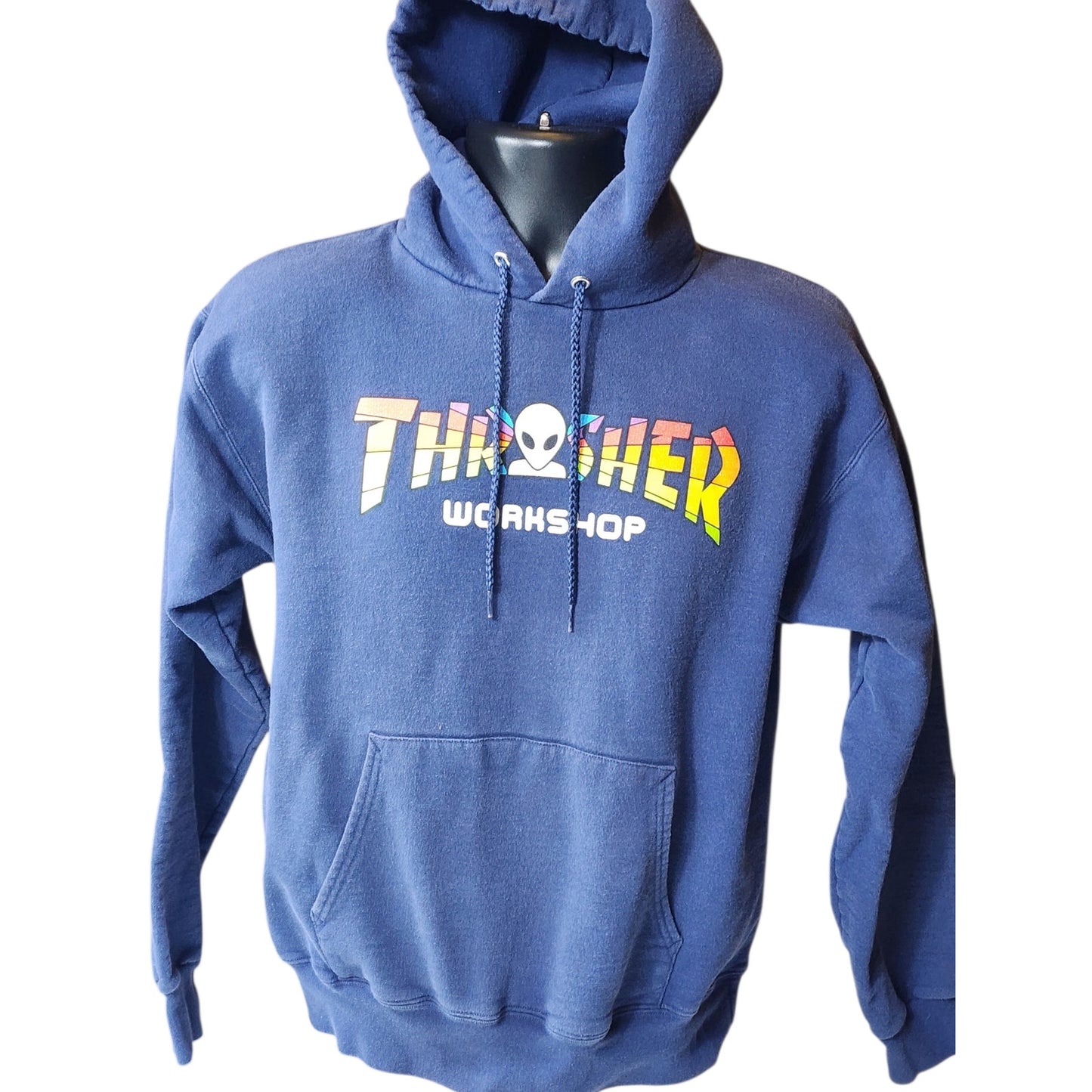 Thrasher Workshop Hoodie Alien Graphic Pullover Small Skate Street Sweatshirt