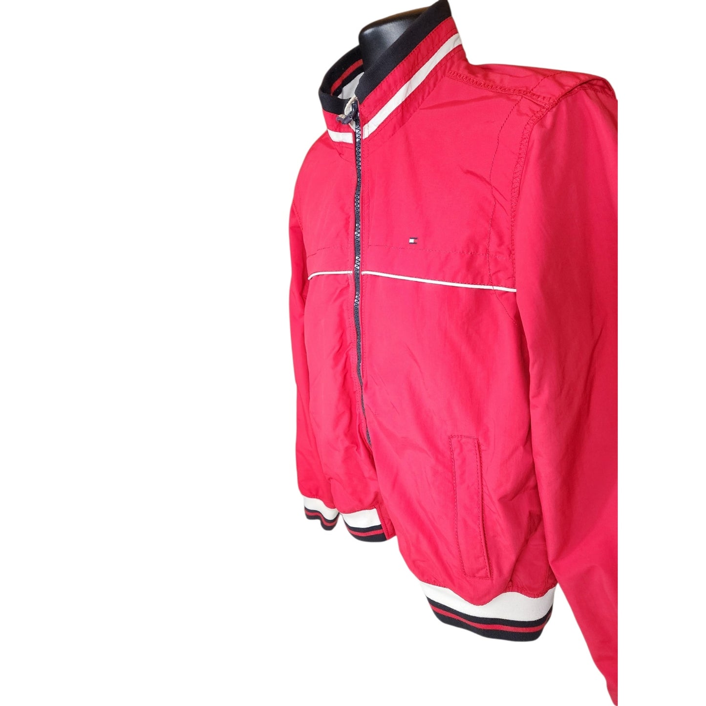 Tommy Hilfiger Jacket Men Medium Women Large Bomber Wind Retro Crest Vintage Y2K