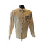 H&M Varsity Corduroy Shirt Jacket Mens Medium Snap Button Embroidered SF Tiger