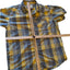 Simms Plaid Fishing Shirt Mens XL Yellow Short Sleeve Casual Outdoor Lightweight
