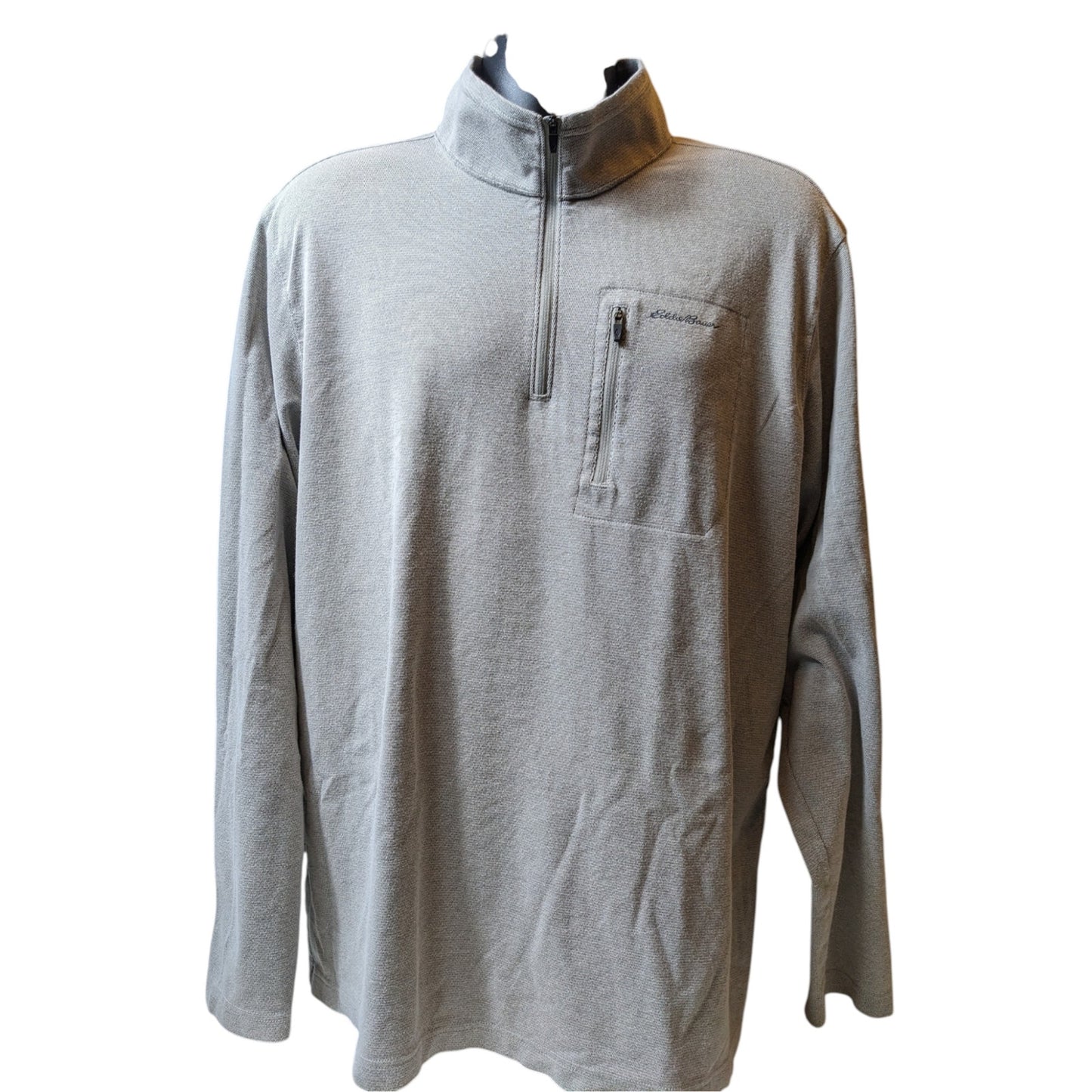 Eddie Bauer Travex Quarter Zip Pullover Mens TXL Tall Light Performance Hiking