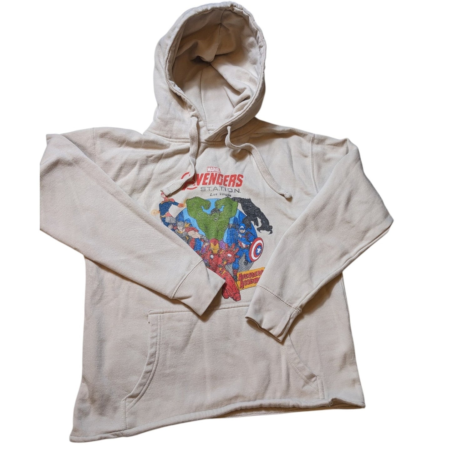 Marvel Avengers Hoodie Men Medium Avengers Station Las Vegas Pullover Sweatshirt