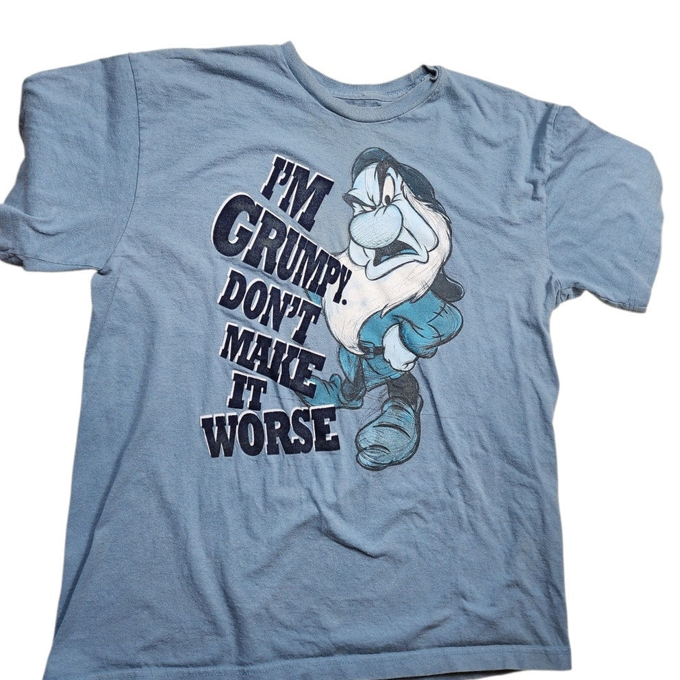 Disney Grumpy T Shirt Mens Large Womens XL Tee Funny Grumpy Don’t Make It Worse