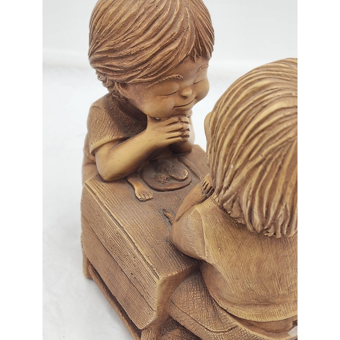 Vintage Fannykins Bill Mack We Thank You Lord Signed Solar Statuary Collectible