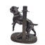 Lecourtier Signed Bronze Bulldog Sculpture French Animalier Statue Vintage 11"