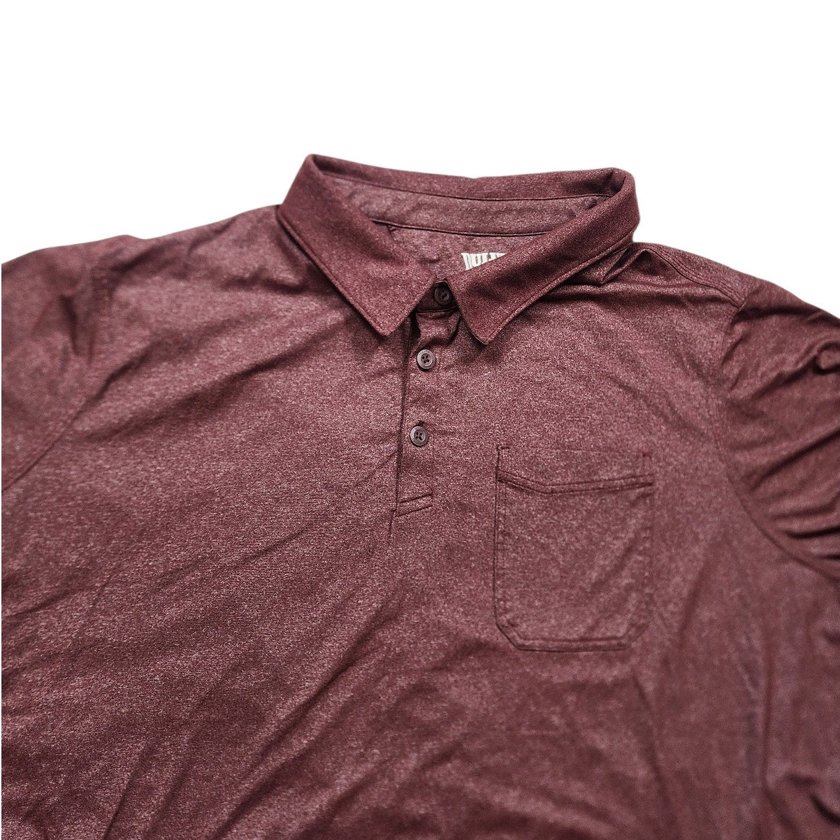 Duluth Trading Polo Shirt 3XL Maroon Short Sleeve Performance Untucked Fit Golf