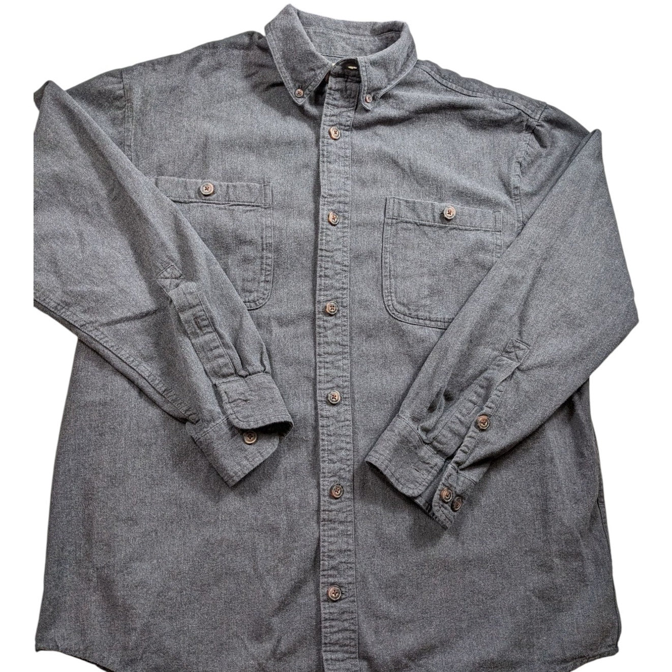 Duluth Trading Flannel Shirt Men Rugged Workwear Lumberjack Free Swingin 89328