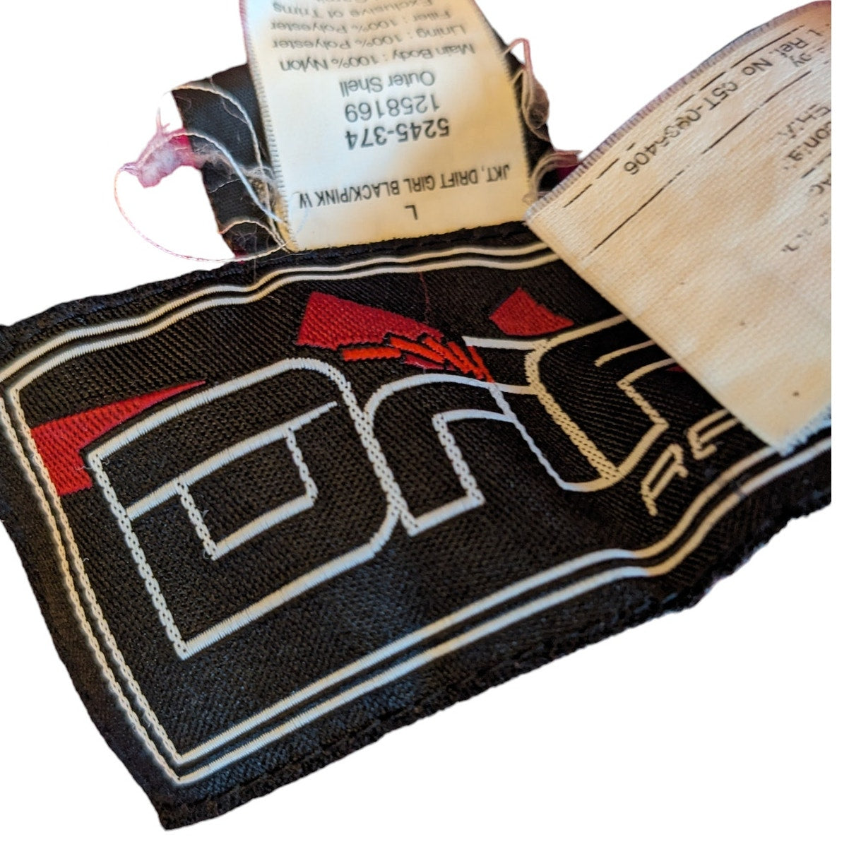 Drift Racing Jacket Womens Large Snowmobile Motorcycle Pink Embroidery Accents