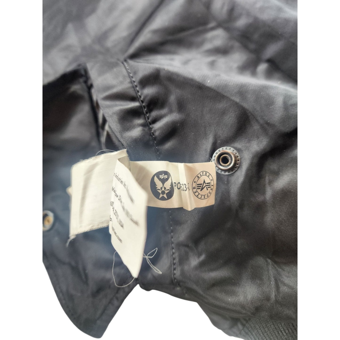 Alpha Industries NASA Apollo MA-1 Bomber Jacket Large Flight USAF Space Aviation