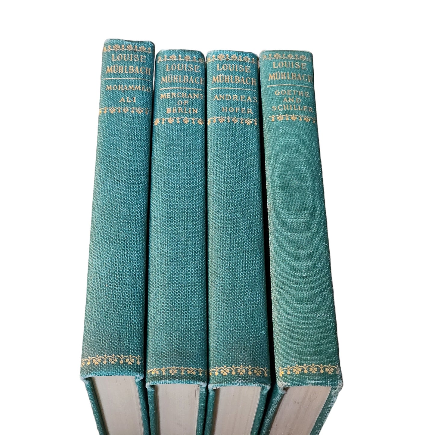 Works of Louise Muhlbach 4 Volume Mohammed Ali Merchant Andreas Goethe Vintage