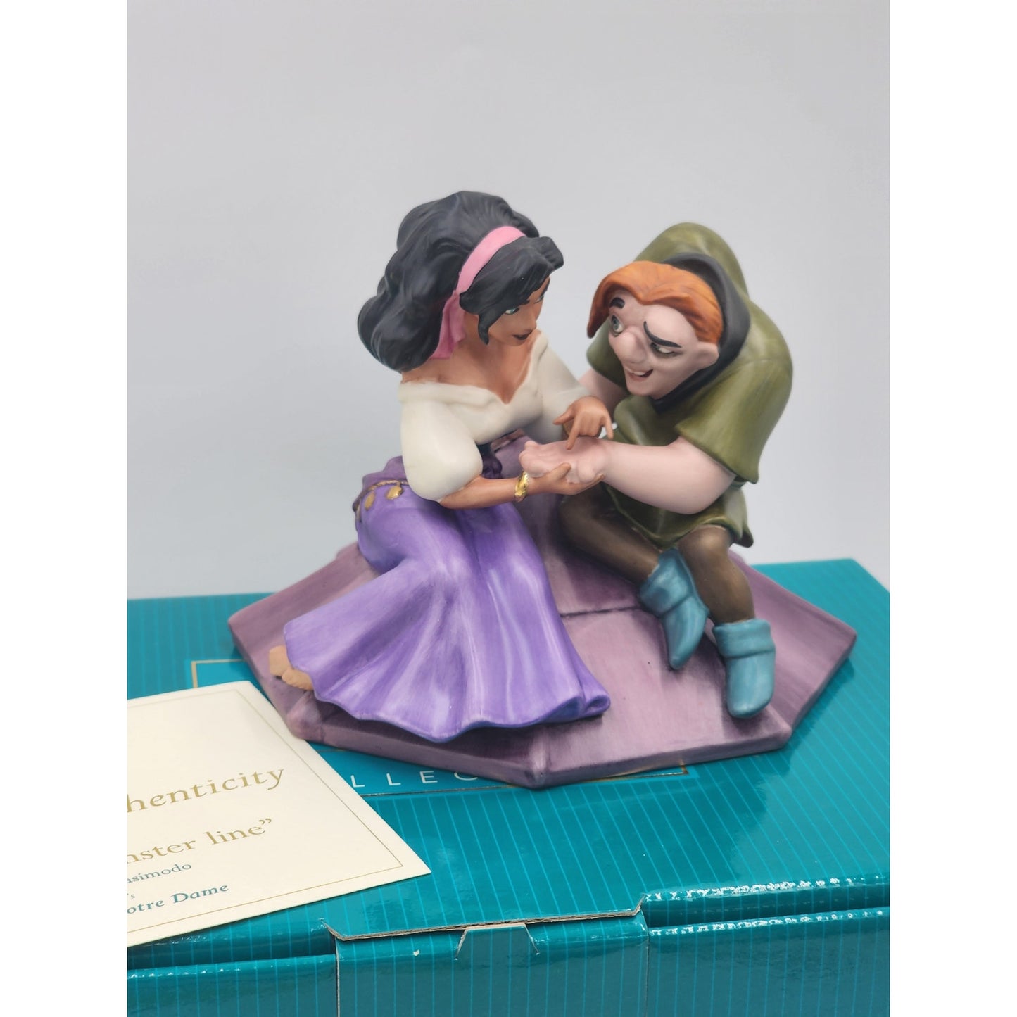 WDCC Hunchback Notre Dame Esmeralda Quasimodo Not a Single Monster Line COA Box