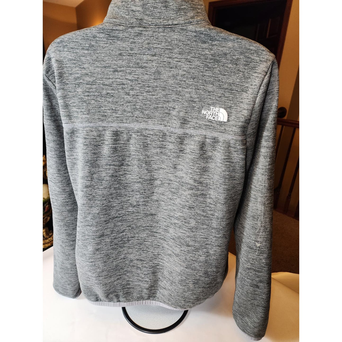 North Face Fleece Womens Large Athletic Zip Long Sleeve Performance Pullover Top