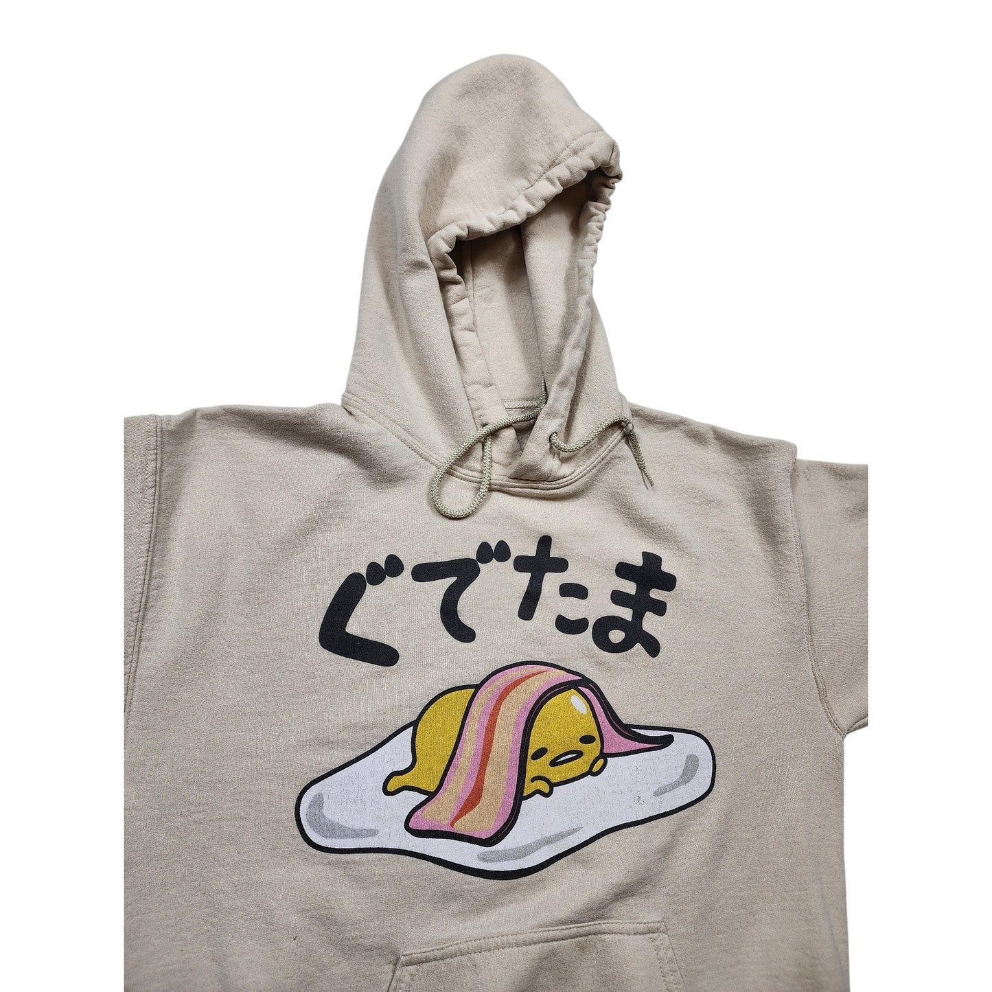 Sanrio Gudetama Hoodie Men Small Women Medium Sweatshirt Anime Kawaii Lazy Egg
