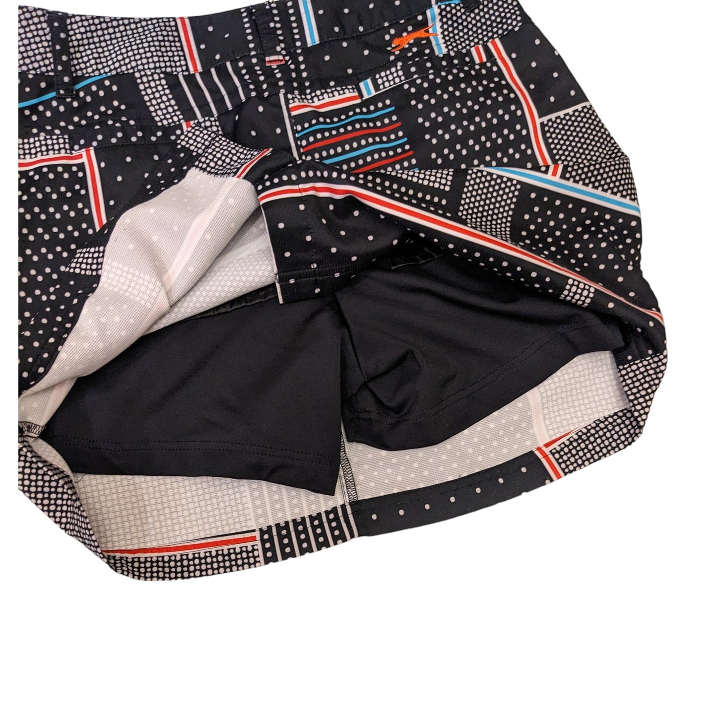 Slazenger Golf Shorts Womens 4 Skorts Activewear Geometric Belt Loop Athleisure