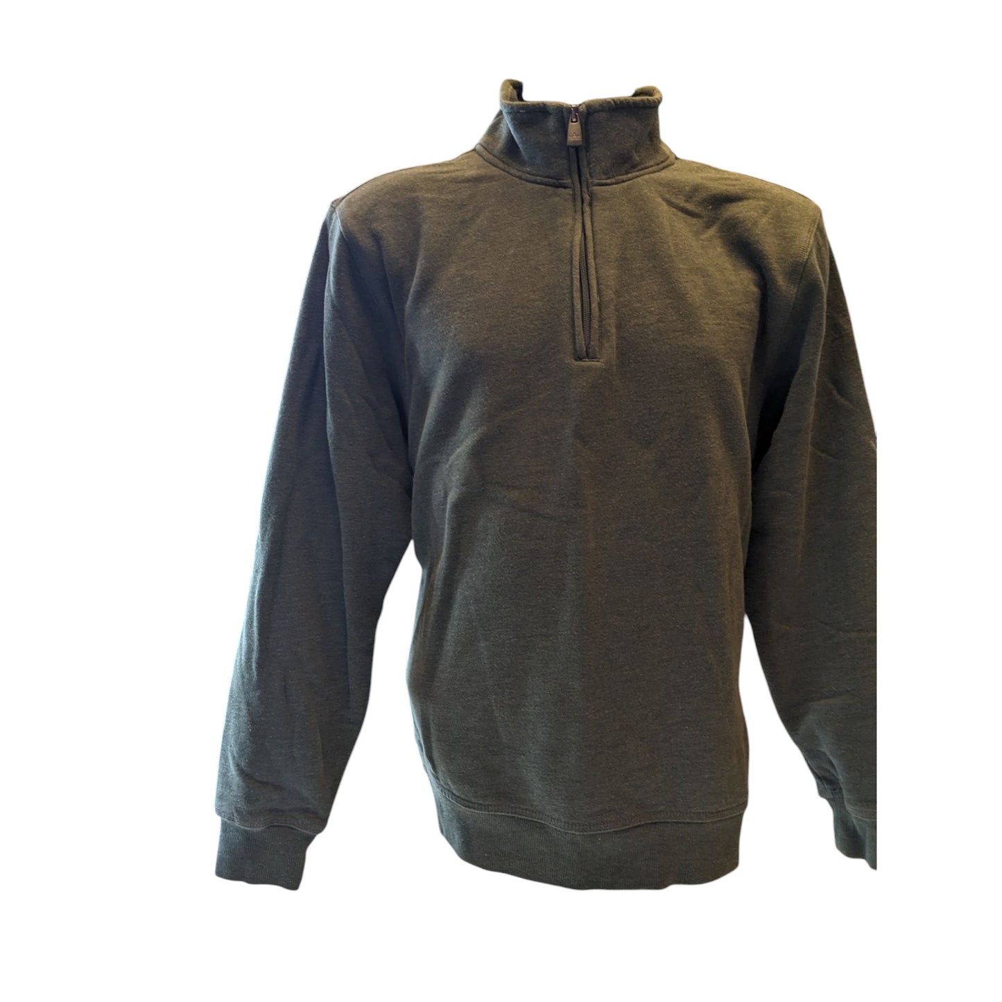 Arrow Sweatshirt Mens Large Green Quarter Zip Pullover Casual Warm Fleece