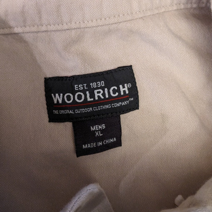 Woolrich Shirt Mens XL Hunting Button Up Deer Embroidered Workwear Vintage
