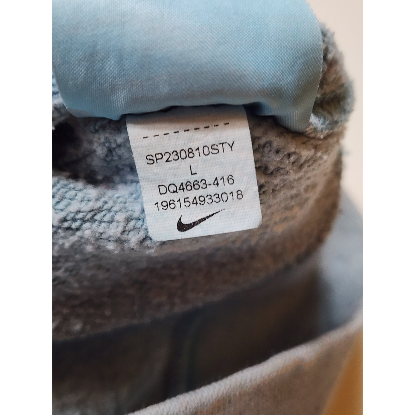 Nike Speckled Blue Hoodie Mens Large Pullover Fleece Sweatshirt Y2K DQ4663-416