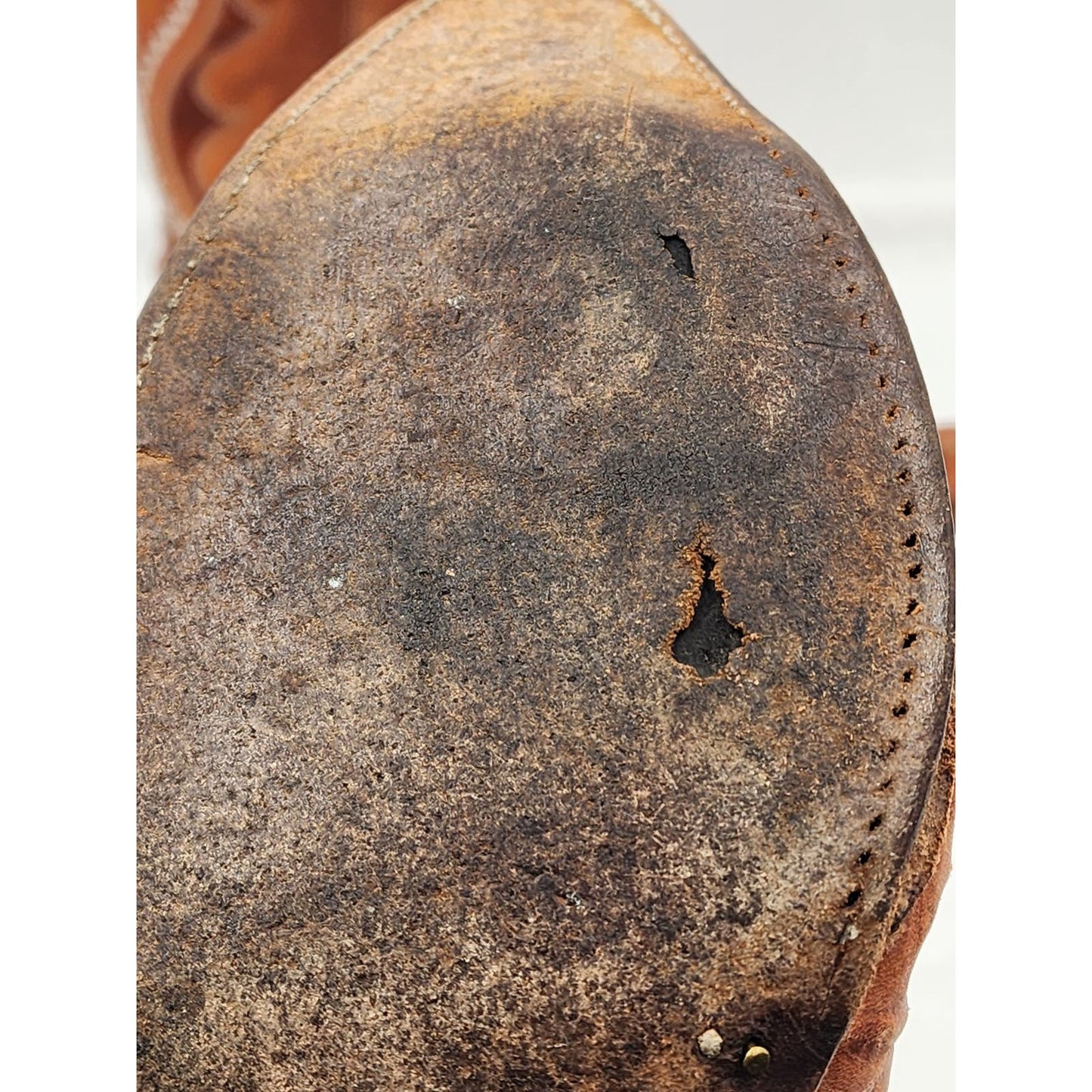 Holster Cowboy Boots Mens Size 9 Mexico Western Pointed Toe Distressed Exotic
