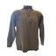 Columbia Sweater Mens Medium XCO Quarter Snap Gray Wool Blend Pullover Mock Neck
