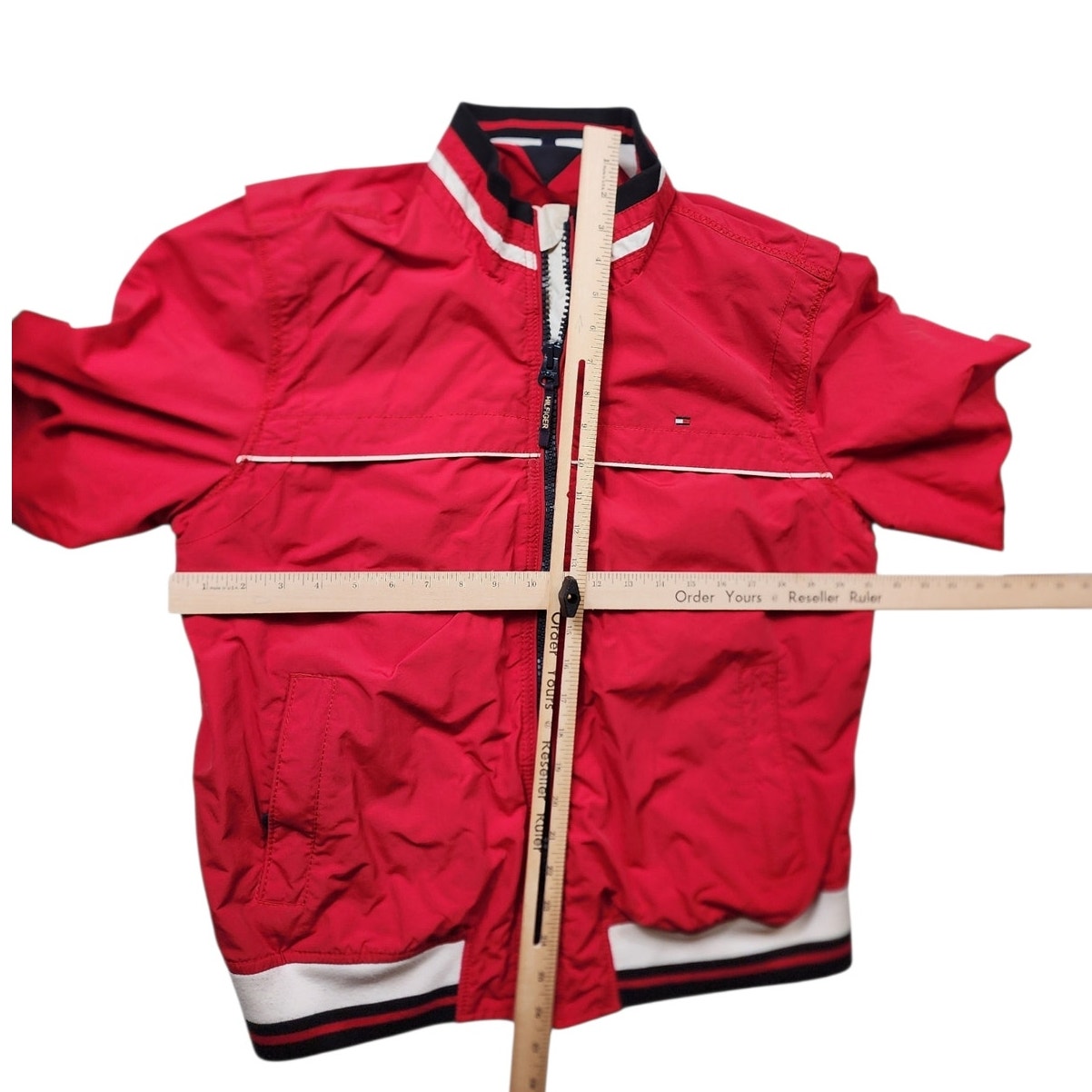 Tommy Hilfiger Jacket Men Medium Women Large Bomber Wind Retro Crest Vintage Y2K
