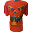 Jerzees Pumpkin Halloween Graphic Shirt Men Large Women XL Jack O Lantern Spooky