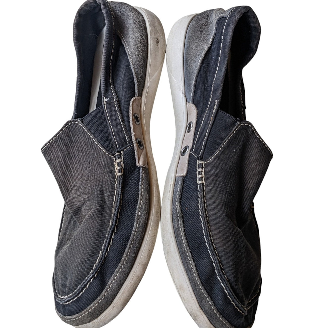 Crocs Shoes Mens 10 Canvas Slip On Loafers Comfort Lightweight Travel Boating