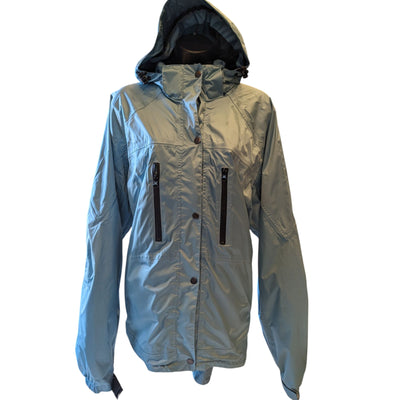 Mossi Racing Jacket Women XXL Hooded Winter Snow Parka Drawstring Windbreaker