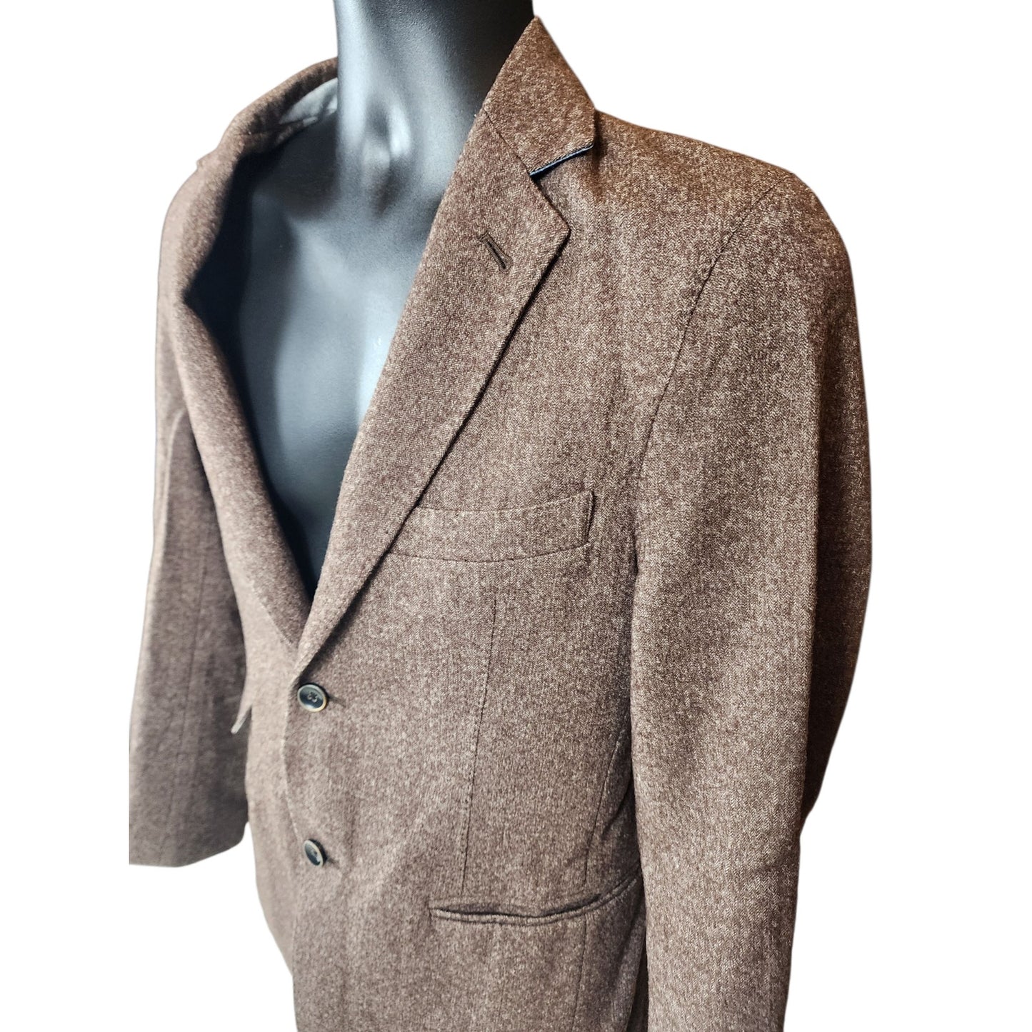 Scott James Blazer Mens Small 38 Wool Two Button Jacket Sport Coat Classic Tweed