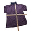 Ben Hogan Polo Golf Shirt Mens Large Purple Micro Houndstooth Short Sleeve
