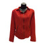 Yest Jacket Womens 10 Red Full Zip Up Stylish Lightweight Outerwear Chic Pockets