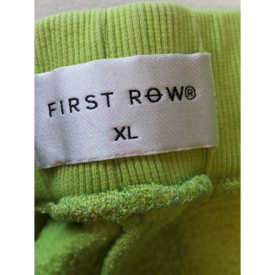 First Row Shorts Mens XL Neon Graphic Streetwear Hip Hop Style Drawstring Bold