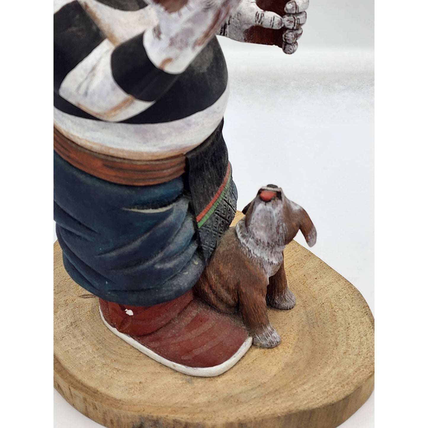 Kachina Doll Hopi Clown Neil David Vintage Native American Kewa Koyala Signed 11"