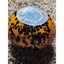 Paperweight Art Glass Leopard Animal Print Vintage Bookshelf Home Office Decor