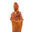 Guan Yin Goddess Statue Orange Bodhisattva Lotus Flower Deity Asian Buddhism 19"