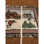 Vintage Tapestry Rug Country Christmas Cow Barn Rustic Farmhouse Table 20x36