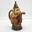 Vintage Circus Monkey Teapot Music Harmonica Snake Spout Whimsical Rare Quirk 9"