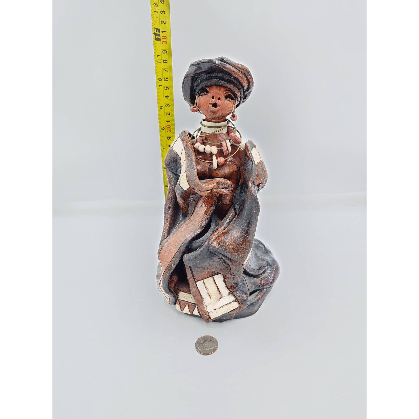 Tribal Art African Sculpture Woman Child Motherhood Ethnic Cultural Rare 10"