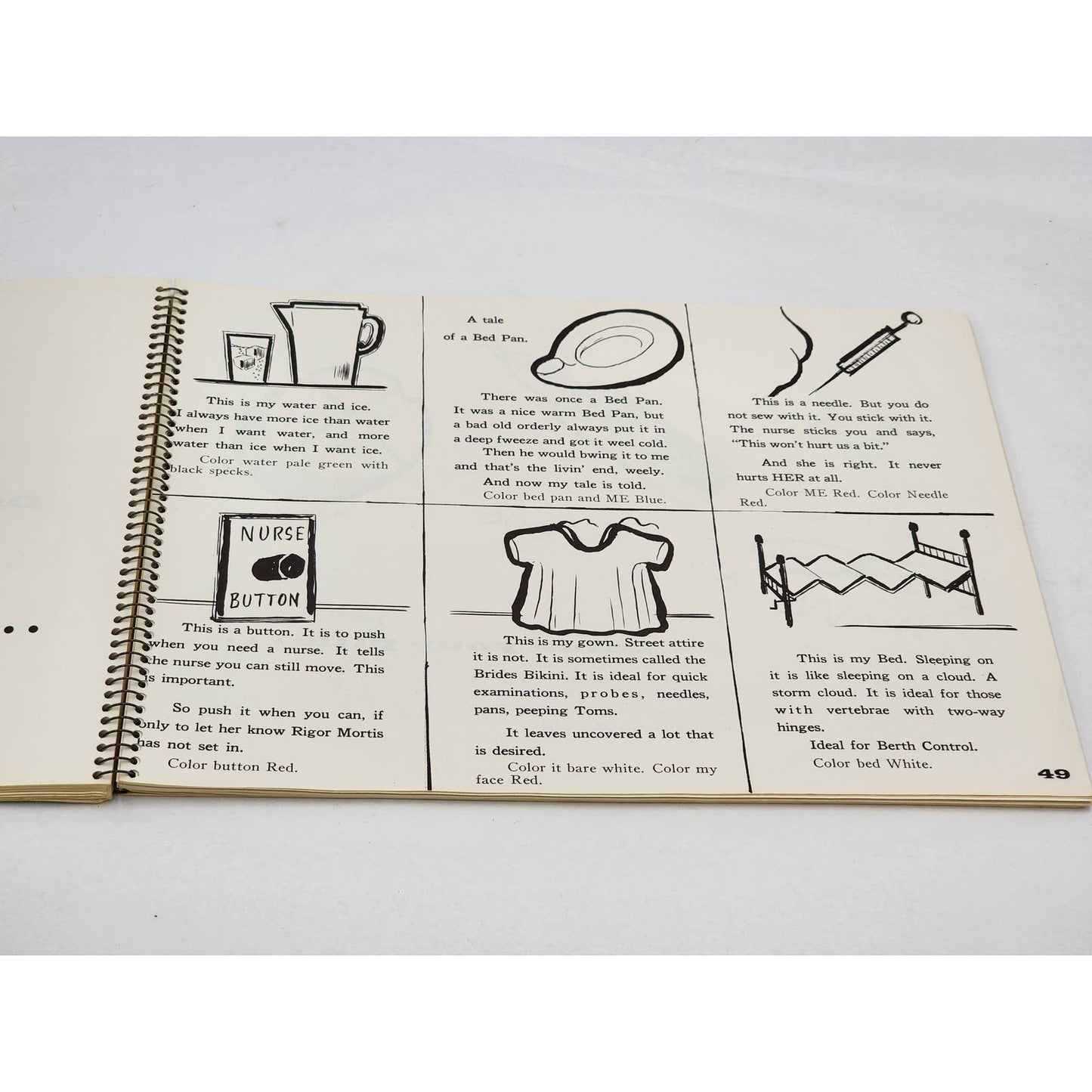 Friend Or Enema By Charles Clark Hospital Humor Nurse Illustrated Vintage 1962